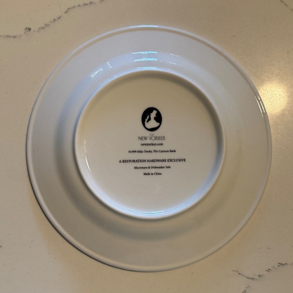 Restoration Hardware The New Yorker 2004 Porcelain Cheese Set of 6 Original Box - Picture 5 of 16